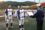 新潟県都市対抗軟式野球大会県大会　2015年10月11日　表彰式
